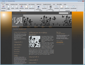 weblica Designer Hauptbildschirm